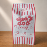 Sac en papier pour pop-corn résistant à la chaleur, de qualité alimentaire, résistant à la graisse, pour micro-ondes, avec logo