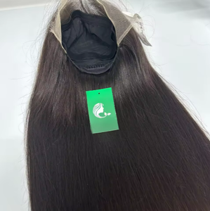 Perruque frontale en dentelle HD 13x4 à petits nœuds, cheveux vierges blonds lisses, vente en gros - Product Image 3