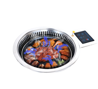 Barre de gril enduite de poudre de machine de gril de BBQ coréen commercial