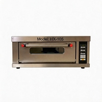 Four électrique commercial en acier inoxydable à un seul niveau et un seul plateau avec minuterie à bouton et divers types de commandes pour la cuisson