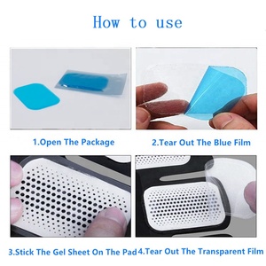 4X6cm Remplacement Électrode Adhésif Électrothérapie <span class=keywords><strong>Tens</strong></span> Remplacement Gel Pads <span class=keywords><strong>Tens</strong></span> Ems Gel Pads Collant Écologique EMS Gel Pad - Product Image 3