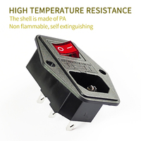Prise en cuivre et laiton 10A 250V avec prise 3 broches IEC320 C14 pour pièces de machine de jeu