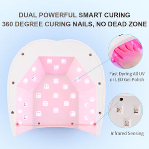 Arc-en-ciel Coeur Design 96W Rechargeable Sans Fil Sèche-Ongles UV LED Lampe à Ongles <span class=keywords><strong>Appareil</strong></span> de Beauté pour Salons de Manucure - Product Image 4