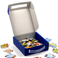 Puzzle de sol personnalisé OEM en matériaux sûrs de qualité supérieure pour enfants, 80 à 300 pièces, casse-tête en carton, jouet puzzle en papier