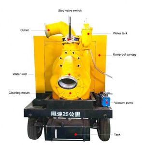 MS 3 Inch Semi-Trash Diesel Water Pump Truck Model ZX High Pressure 30kw <b>Mobile</b> Self Priming in Guangzhou - Product Image 3
