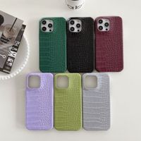 Coque de téléphone personnalisable en similicuir crocodile pour iPhone 18 17 Pro Max, demi-coque pour iPhone 18 17 Pro Max