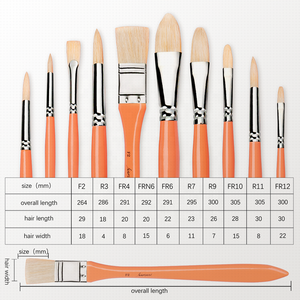 Vander — jeu de <span class=keywords><strong>pinceaux</strong></span> professionnels 10 pièces pour artiste, brosses de <span class=keywords><strong>peinture</strong></span> à l'huile avec boîte en métal - Product Image 4