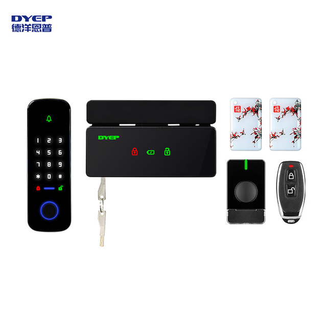 Wireless Fingerprint Access Control System for Glass Door Smart Biometric Reader & Keypad with Secure Lock Kit