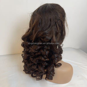 Vente en gros de perruques Lace Front Wig brésiliennes Cheveux humains Remy sans colle, dentelle transparente, petite taille de bonnet pour femmes noires - Product Image 4