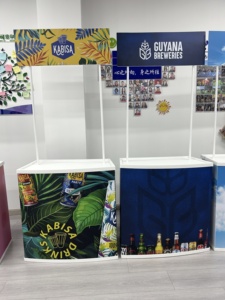 Promosyonlar için satış pazarlama plastik ekran masası için taşınabilir katlanabilir PP ekran standı sayaç masa fuar standı - Product Image 6