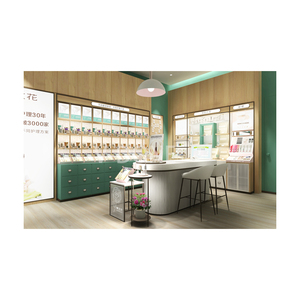 ตู้โชว์เครื่องสำอางกันน้ำได้ตู้โชว์เครื่องสำอางหรูหราดีไซน์ภายในร้านเครื่องสำอาง - Product Image 5