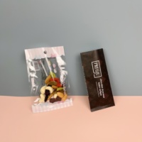 Custom Printing Groothandel Heat Seal Drie Zijde Afdichting Glanzende Transparante Zakken Noten Snacks Voedsel Items Verpakking