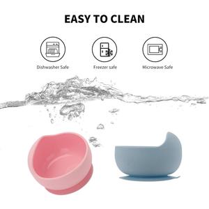 3 PCS portátil BPA libre vajillas de mesa bebé comedor conjunto con mango de madera, resistente al calor recién nacido debe tene - Product Image 5