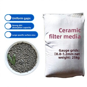 Ceramsite BAF, Filtro Biológico Aireado, Cerámica Granular para Hidroponía, Decoración de Fondo de Peceras, Tratamiento de Aguas Residuales, Sumergible - Product Image 1
