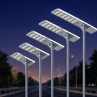 Lampe solaire LED extérieure tout-en-un 100W-500W IP65 étanche à haute luminosité avec détecteur de mouvement et télécommande