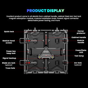 חיצוני מלא צבע חיצוני מלא שילוט דיגיטלי לוח מודעות ענק עמיד למים פאנלים קיר וידאו פאנאלה - Product Image 5