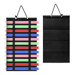 <b>Drumstick</b> Hanging <b>Bag</b> 12 Pairs Oxford Fabric Portable Storage Case <b>For</b> Drum Sticks - Product Image 1