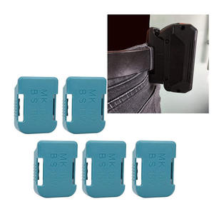 Clip de fixation pour batterie 18V Mk, pour batterie lithium Makita Bosch 18V, support de rangement à fixer sur ceinture, couleur bleue - Product Image 1