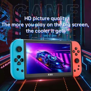 Reproductor de juegos portátil <span class=keywords><strong>Retro</strong></span> X80 incorporado 20000 + juegos clásicos pantalla TFT de 7 pulgadas consola de videojuegos portátil Salida de TV HD regalo para niños - Product Image 2