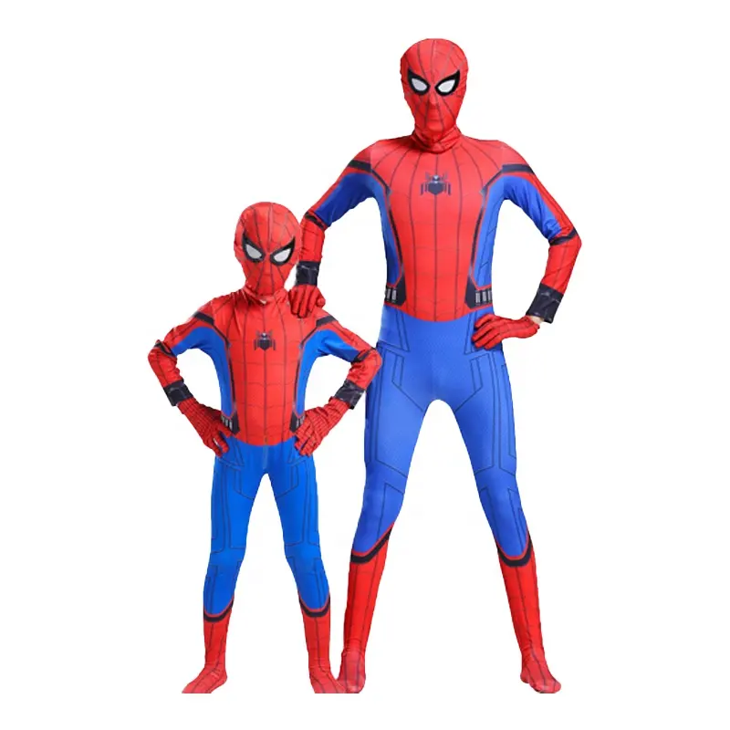TV Movie Game Bodysuit Parent-children Parallel Universe Black Spider Jumpsuit Adult Anime Cosplay Spiderman Halloween Costume
