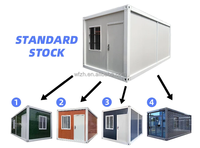 Maisons portables miniatures de qualité chinoise, empilables, à assemblage rapide, amovibles, avec 2 chambres, en conteneur, à vendre