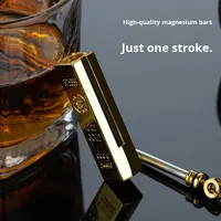 Bâton d'or moderne petit allume-cigare porte-clés multifonctionnel étanche coupe-vent cadeaux