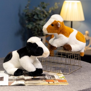 EN STOCK doux mignon kawaii peluches peluches animal vache juguetes poupée enfants bébé noir blanc vache peluche peluche jouet - Product Image 6
