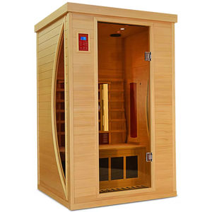 Calentador de panel de carbono para sala de <span class=keywords><strong>sauna</strong></span> infrarroja de tamaño de 2 personas con vidrio de <span class=keywords><strong>luna</strong></span> creciente - Product Image 1