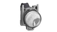 XB4BVBM1GEX White Round Button Indicator, 22.5mm Hole, LED, 254V AC, DC, Mount, IP65 Harmony XB4 Series