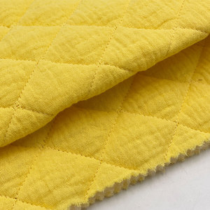 Trung Quốc Nhà máy tùy chỉnh Bé Giường vải hai mặt 3 larer gạc Muslin bông Quilting vải cho áo khoác - Product Image 6