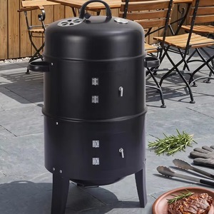 Barbecue a Carbone 3 in 1 per Esterni, Griglia Affumicatore Portatile per Giardino e Campeggio - Product Image 1