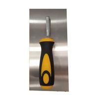 Truelle à plâtrer manuelle en acier au carbone avec lame de 6 5/8 po et manche en bois/TPR/plastique pour le carrelage et le jointoiement des sols