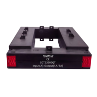 Transformateur de courant à noyau divisé YHDC SCT22080QT à sortie électronique simple (1A/5A) 220x80mm à trou rectangulaire CE ISO ROHS