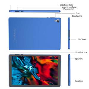 Đầy Màu Sắc Máy Tính Bảng Phiên Bản Toàn Cầu D10a 10.1 Inch <span class=keywords><strong>Tablet</strong></span> PC 4GB + 32GB Quad Core <span class=keywords><strong>Android</strong></span> 14 Sinh Viên Máy Tính Bảng - Product Image 3