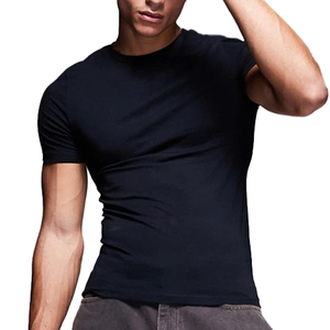 เสื้อยืดทรงเข้ารูป/ทรงปกติ ผ้าเปล่า 180GSM ผ้าฝ้ายถัก 100% สำหรับผู้ชาย สวมใส่สบาย คุณภาพสูง รับสกรีนโลโก้ - Product Image 2