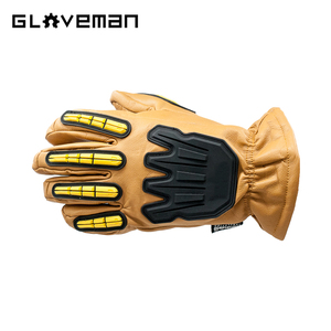 GLOVEMAN Custom Winter <strong>Warm</strong> Heavy Duty TPR Impact Oil Industrial Construction Safety <strong>Work</strong> Cowhide Leather Tig Welding Hand <strong>Glove</strong> - Product Image 3