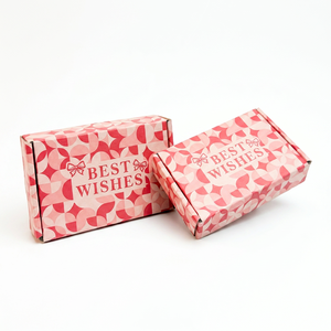 Personalized Custom Packaging <b>Boxes</b> Pink Shipping Box Gift Mailer Corrugated Carton Moving <b>Cardboard</b> Box With Logo - Product Image 1