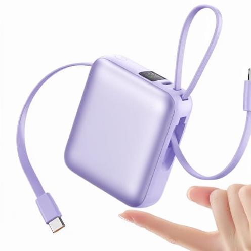 Local Stock 35W Plastic Power Bank 10000mAh High Speed Digital Display Dual Port Type-C Power Bank
