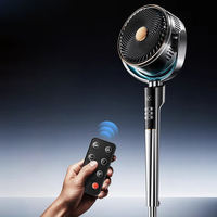 Ventilateur de refroidissement à air oscillant à moteur DC BLDC portable avec télécommande réglable en hauteur à faible bruit pour la maison et le bureau
