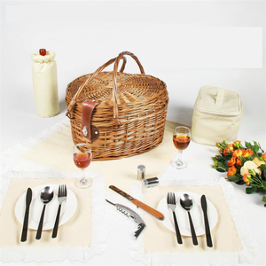 <span class=keywords><strong>Cesta</strong></span> <span class=keywords><strong>de</strong></span> <span class=keywords><strong>Picnic</strong></span> en Forma <span class=keywords><strong>de</strong></span> Corazón, <span class=keywords><strong>Cesta</strong></span> <span class=keywords><strong>de</strong></span> Mimbre Romántica Tejida para Campamento, Fiestas al Aire Libre - Product Image 2