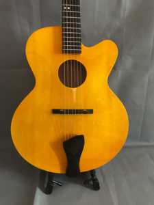 Yunzhi hecho a mano 3A guitarra <span class=keywords><strong>de</strong></span> <span class=keywords><strong>Jazz</strong></span> <span class=keywords><strong>de</strong></span> arce sólido con diapasón <span class=keywords><strong>de</strong></span> ébano mejor producto acústico - Product Image 3