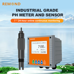 Contrôleur de pH numérique industriel en ligne à faible coût avec régulation automatique de la température pour la surveillance de l'eau des bassins piscicoles et de l'aquaculture - Product Image 1