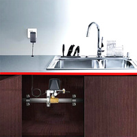 Detektor Kebocoran Air Industri Tuya WiFi Smart Valve Controllers Manipulator Katup Penutup Air Otomatis & 3 Buah Sensor Air