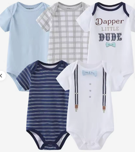 300 Design Body in Maglia Morbida 100% Cotone per Neonati, Abbigliamento Economico 2024, Spedizione Casuale, Tutina per Bambini - Product Image 2