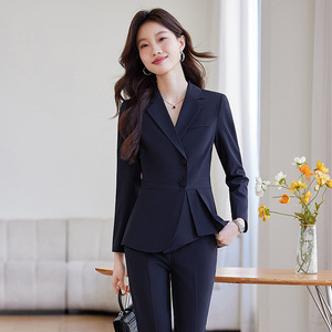 Women's Suit Sets Polyester Formal Full Sleeve Anti-Wrinkle Spring Workwear - Product Image 3