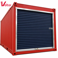 Porte enroulable pré-cadrée en acier galvanisé pour conteneur maritime 20ft 40ft, sans soudure, pour réaménagement de stockage autonome