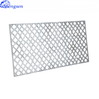 Grille de plafond économique en acier inoxydable/aluminium perforée à trous hexagonaux carrés pour haut-parleur