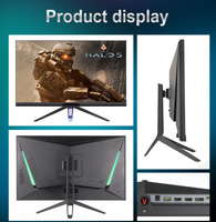 Pc 19 20 21 24 32 34 pouces moniteur Lcd 144hz 165 Hz 2k 4k écran d'ordinateur Rgb barre lumineuse moniteur à écran incurvé de jeu