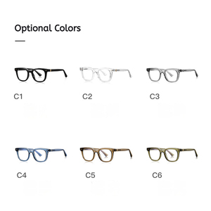 Chất lượng cao New Retro TR90 khung quang phong cách của nam giới <span class=keywords><strong>2025</strong></span> kính quang học Gương phẳng chống ánh sáng màu xanh cận thị kính - Product Image 4