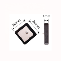 Antenne de patch GPS en céramique active 20x20mm à gain élevé pour la navigation GNSS GLONASS Beidou avec connecteur SMA dans les applications de drone